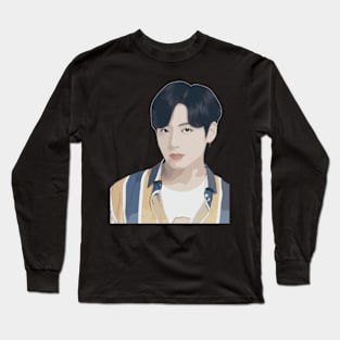 BTS Jungkook Vector Art Long Sleeve T-Shirt